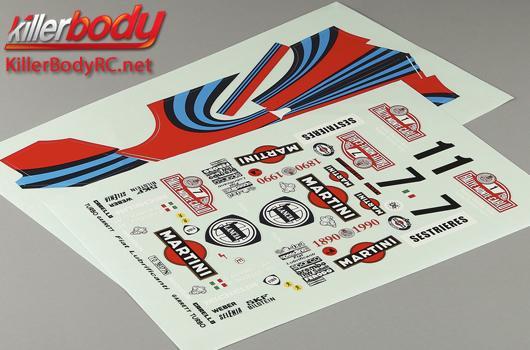 KillerBody - KBD48388 - Stickers - 1/10 Touring - Scale - Lancia Delta HF Integrale 16V