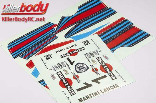 KillerBody - KBD48392 - Stickers - 1/10 Touring - Scale - Lancia Beta Montecarlo (1981LM & 1979 Giro d'Italia)