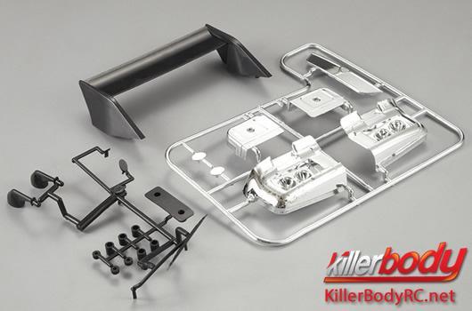 KillerBody - KBD48393 - Pièces de carrosserie - 1/10 Touring / Drift - Scale - Set de pièces plastique pour Lancia Beta Montecarlo (1981LM & 1979 Giro d'Italia)