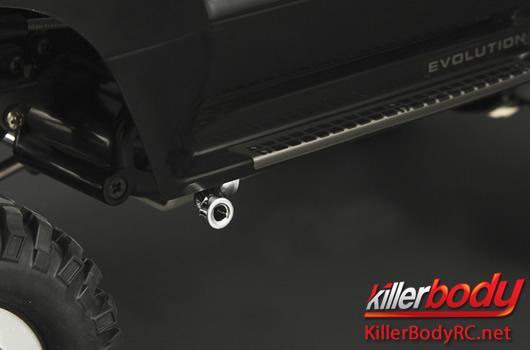 KillerBody - KBD48401 - Carrosserie - 1/10 Crawler  - Finie - Box - Mitsubishi Pajero EVO 1998 - Noir - fits Traxxas Telluride 4X4 & Tamiya HILUX High-Lift