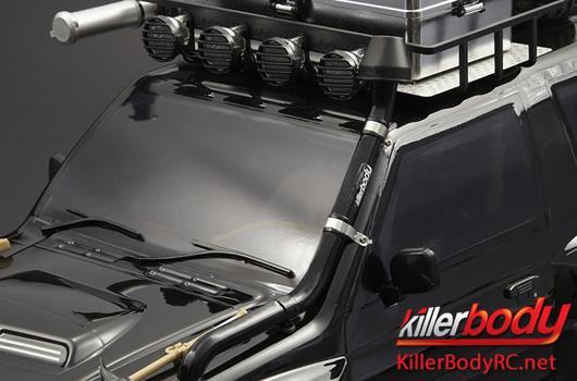 KillerBody - KBD48401 - Carrozzeria - 1/10 Crawler  - Finita - Box - Mitsubishi Pajero EVO 1998 - Nero - per Traxxas Telluride 4X4 & Tamiya HILUX High-Lift