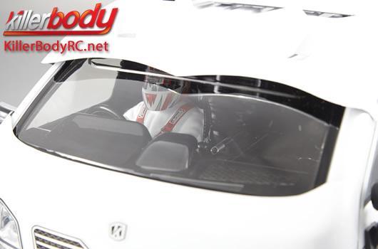 KillerBody - KBD48408 - Body - 1/10 Touring / Drift - 195mm - Scale - Finished - Box - Furious Angel - White