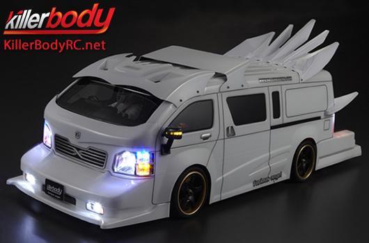KillerBody - KBD48408 - Carrozzeria - 1/10 Touring / Drift - 195mm - Scale - Finita - Box - Furious Angel - Bianco