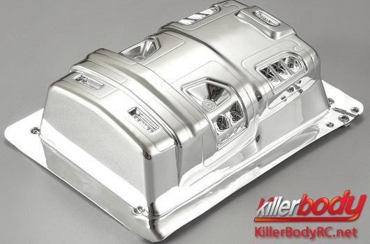 KillerBody - KBD48410 - Body Parts - 1/10 Touring / Drift - Scale - Chromed Light Bucket for Furious Angel