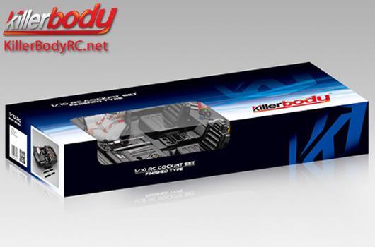 KillerBody - KBD48413 - Pièces de carrosserie - 1/10 Touring / Drift - Scale - Set de Cockpit (conducteur à droite) Fini pour Furious Angel