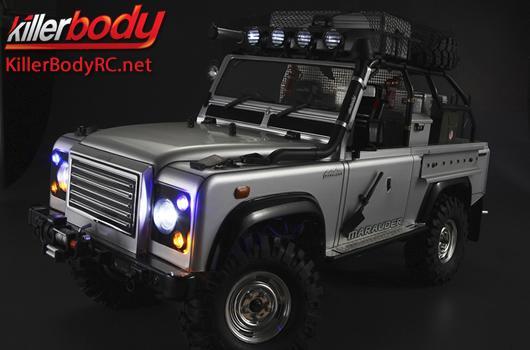 KillerBody - KBD48416 - Carrosserie - 1/10 Crawler - Scale - Finie - Box - Marauder - Silver - fits Axial SCX10 Chassis