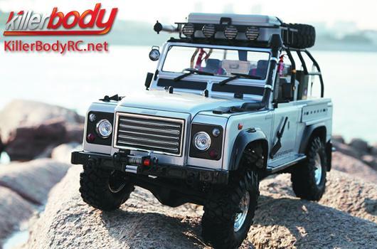 KillerBody - KBD48416 - Body - 1/10 Crawler - Scale - Finished - Box - Marauder - Silver - fits Axial SCX10 Chassis
