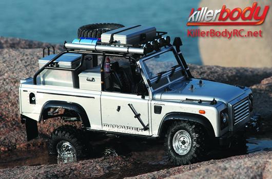 KillerBody - KBD48416 - Karosserie - 1/10 Crawler - Scale - Fertig lackiert - Box - Marauder - Silber - fits Axial SCX10 Chassis