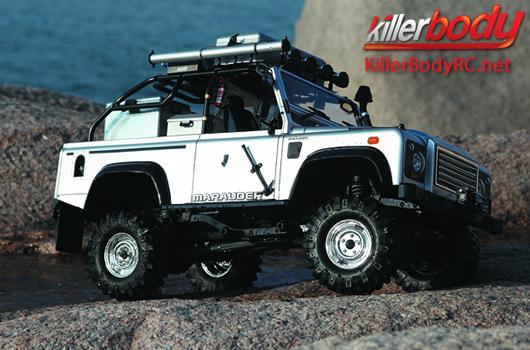 KillerBody - KBD48416 - Karosserie - 1/10 Crawler - Scale - Fertig lackiert - Box - Marauder - Silber - fits Axial SCX10 Chassis