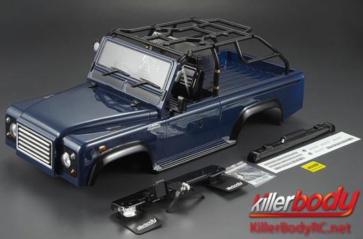 KillerBody - KBD48417 - Karosserie - 1/10 Crawler - Scale - Fertig lackiert - Box - Marauder - Dunkelblau - fits Axial SCX10 Chassis