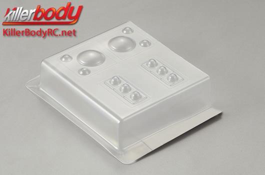 KillerBody - KBD48420 - Karosserie Teilen - 1/10 Crawler - Scale - Transparent Linse von Scheinwerfern für Marauder