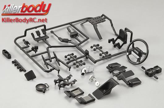 KillerBody - KBD48423 - Pièces de carrosserie - 1/10 Crawler - Scale - Set de Cockpit plastique pour Marauder