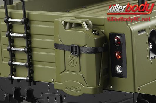 KillerBody - KBD48429 - Parti di carrozzeria - 1/10 accessorio - Scale - Set Jerrican plastico Nero