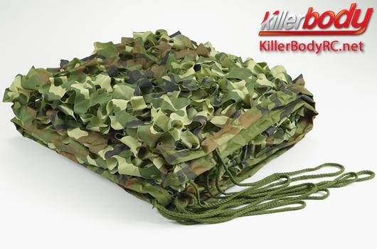 KillerBody - KBD48433 - Karosserie Teilen - 1/10 Zubehör - Scale - Camouflage Netz 1.5M*1.5M