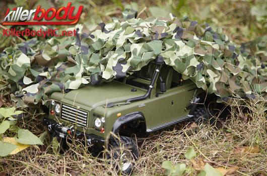 KillerBody - KBD48433 - Parti di carrozzeria - 1/10 accessorio - Scale - Rete di camuffamento 1.5M*1.5M