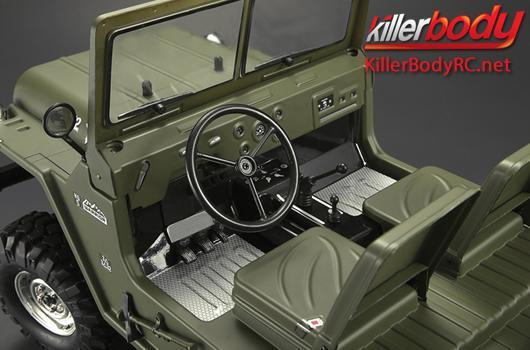 KillerBody - KBD48446 - Carrozzeria - 1/10 Crawler - Scale - Finita - Box - Warrior - Verde militare opaco - per Axial SCX10 Chassis