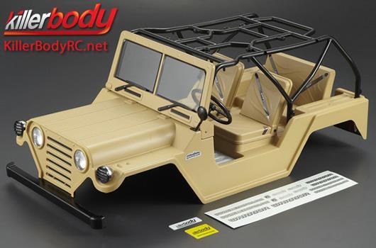 KillerBody - KBD48447 - Carrosserie - 1/10 Crawler - Finie - Box - Warrior - Couleur militaire désert mat - fits Axial SCX10 Chassis