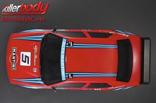 KillerBody - KBD48473 - Karosserie - 1/10 Touring / Drift - 195mm  - Fertig lackiert - Box - Alfa Romeo 155 GTA - Racing