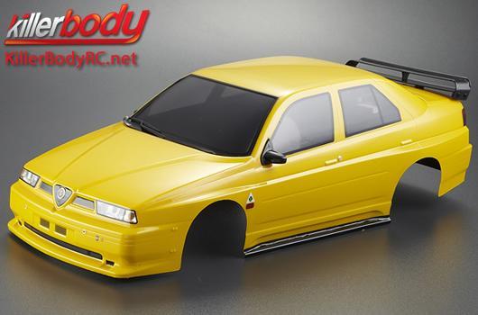 KillerBody - KBD48474 - Body - 1/10 Touring / Drift - 195mm - Scale - Finished - Box - Alfa Romeo 155 GTA - Yellow