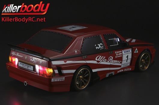 KillerBody - KBD48482 - Carrosserie - 1/10 Touring / Drift - 195mm - Finie - Box - Alfa Romeo 75 Turbo Evoluzione - Racing