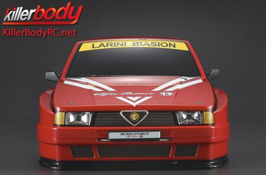 KillerBody - KBD48482 - Karosserie - 1/10 Touring / Drift - 195mm - Fertig lackiert - Box - Alfa Romeo 75 Turbo Evoluzione - Racing