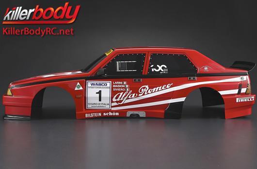 KillerBody - KBD48482 - Body - 1/10 Touring / Drift - 195mm  - Finished - Box - Alfa Romeo 75 Turbo Evoluzione - Racing