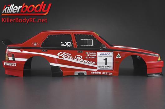 Carrozzeria - 1/10 Touring / Drift - 195mm - Finita - Box - Alfa Romeo 75 Turbo Evoluzione - Racing