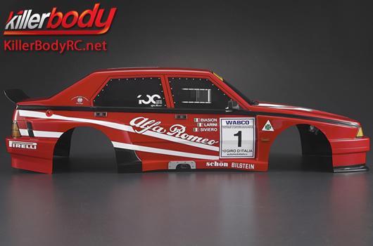 KillerBody - KBD48482 - Carrosserie - 1/10 Touring / Drift - 195mm - Finie - Box - Alfa Romeo 75 Turbo Evoluzione - Racing