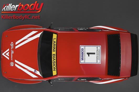 KillerBody - KBD48482 - Karosserie - 1/10 Touring / Drift - 195mm - Fertig lackiert - Box - Alfa Romeo 75 Turbo Evoluzione - Racing