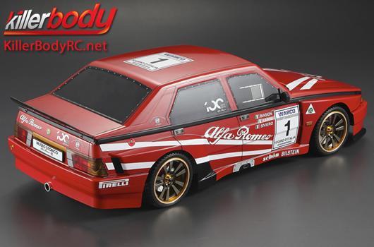 KillerBody - KBD48482 - Carrosserie - 1/10 Touring / Drift - 195mm - Finie - Box - Alfa Romeo 75 Turbo Evoluzione - Racing