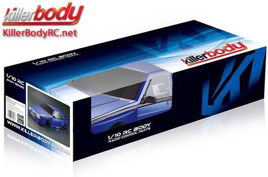 KillerBody - KBD48483 - Karosserie - 1/10 Touring / Drift - 195mm  - Fertig lackiert - Box - Alfa Romeo 75 Turbo Evoluzione - Blau