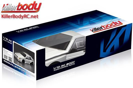 Body - 1/10 Touring / Drift - 195mm - Scale - Finished - Box - Alfa Romeo 75 Turbo Evoluzione - Silver