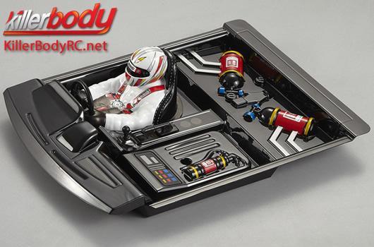 KillerBody - KBD48520 - Body Parts - 1/10 Truck - Scale - Cockpit Set (Right side Driver) Finished