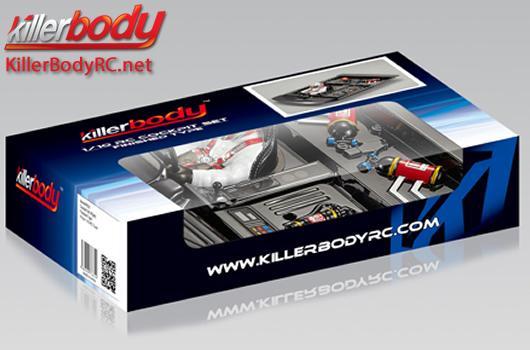 KillerBody - KBD48520 - Pièces de carrosserie - 1/10 Truck - Scale - Set de Cockpit (conducteur à droite) Fini