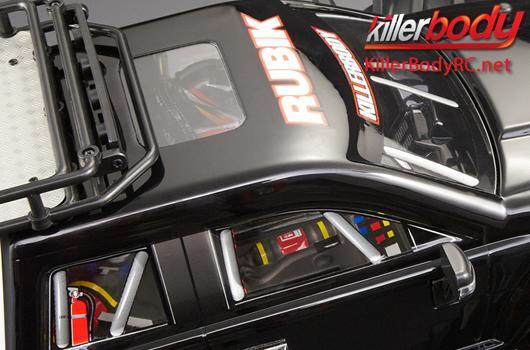KillerBody - KBD48520 - Pièces de carrosserie - 1/10 Truck - Scale - Set de Cockpit (conducteur à droite) Fini