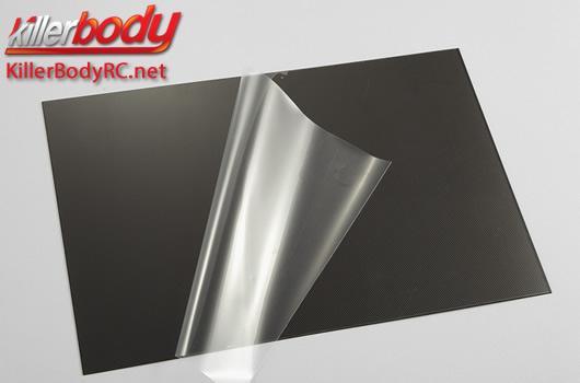 KillerBody - KBD48534 - Plaque de polycarbonate - finition fibre de carbone - 203x305mm - épaisseur 1.5mm