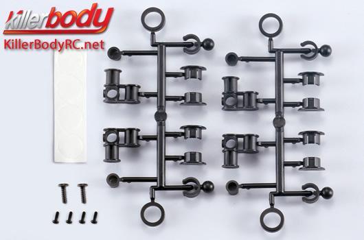 KillerBody - KBD48059 - Body Parts - 1/10 Accessory - Scale - "Stealth" Body Mounts