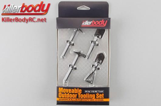 KillerBody - KBD48256 - Pièces de carrosserie - 1/10 Truck - Scale - Outils externes amovibles set