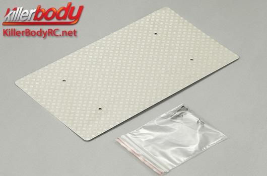 KillerBody - KBD48427 - Karosserie Teilen - 1/10 Zubehör - Scale - Edelstahl Bodenplatte für Dachgepäckkorb