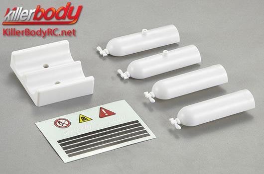 KillerBody - KBD48430 - Body Parts - 1/10 Accessory - Scale - Oxygen Bottle Set