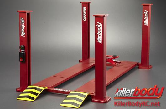 KillerBody - KBD48535 - Elementi di scenario - 1/10 accessorio - Scale - CNC Alluminio - Car Lift