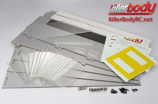 KillerBody - KBD48543 - Decor Parts - 1/10 Accessory - Scale - Garage Wall
