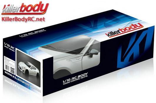 KillerBody - KBD48568 - Body - 1/10 Touring / Drift - 195mm - Scale - Finished - Box - Toyota 86 - Pearl-White