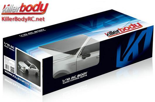 KillerBody - KBD48573 - Body - 1/10 Touring / Drift - 195mm - Scale - Finished - Box - Toyota Crown Athlete - Silver