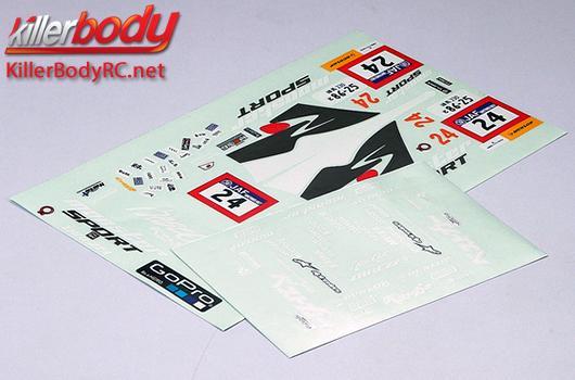 KillerBody - KBD48579 - Stickers - 1/10 Touring - Scale - Toyota 86