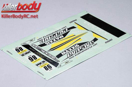 KillerBody - KBD48587 - Stickers - 1/10 Touring - Scale - Toyota 86 & Subaru BRZ