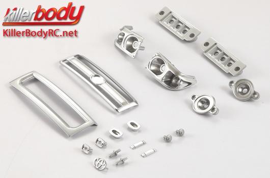 KillerBody - KBD48604 - Pièces de carrosserie - 1/10 Crawler - Scale - Chromed parts ABS pour Toyota Land Cruiser 70