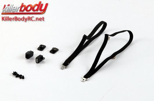 KillerBody - KBD48620 - Body Parts - 1/10 Crawler - Scale - Safety Belts for Toyota Land Cruiser 70