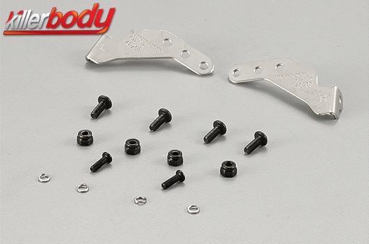 KillerBody - KBD48708 - Pièces de carrosserie - 1/10 Crawler - Scale - Bumper Connecting for 4.72" tire Axial SCX10+SCX10II