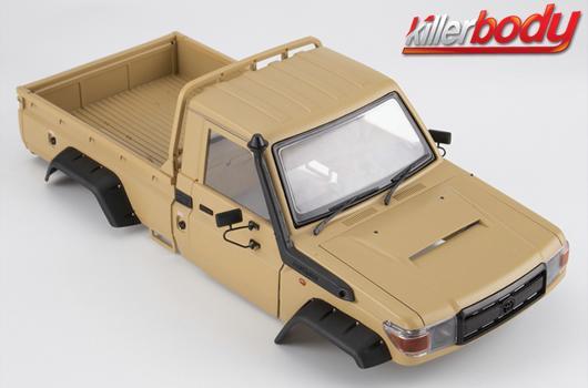 KillerBody - KBD48734 - Carrosserie - 1/10 Crawler - Traxxas TRX-4 - Scale - Finie - Box - Toyota Land Cruiser 70 - Military Sand